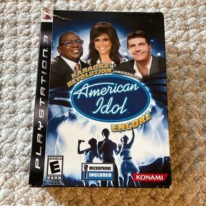 PS3 American Idol Encore game and microphone